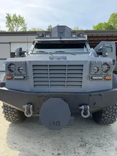 IAG Sentinel armored vehicle, front view